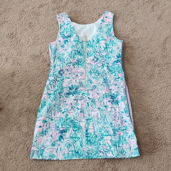Lilly Pulitzer Mila Stretch Shift Dress, Agate Green, Size 16, NWT - Picture 7 of 12